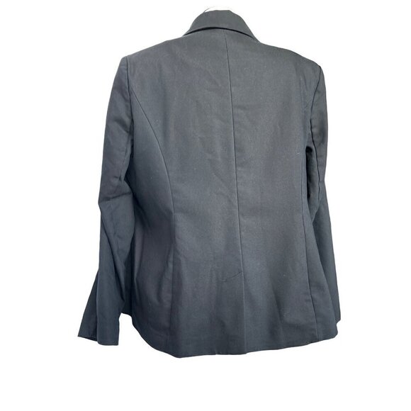 Lane Bryant Blazer Black Women 18 Classic Tailored  One Button Cotton Poly Blend - Picture 6 of 15